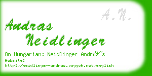 andras neidlinger business card